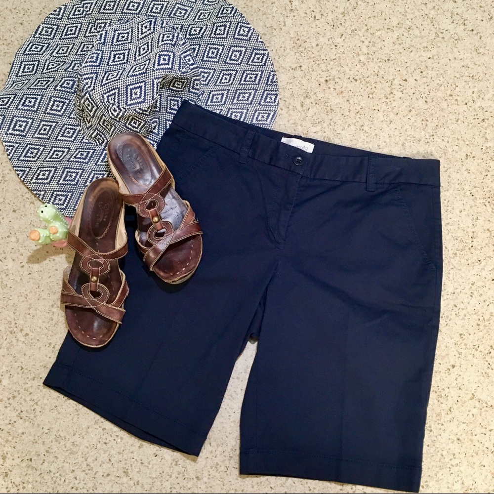 J. Crew navy blue Bermuda shorts!